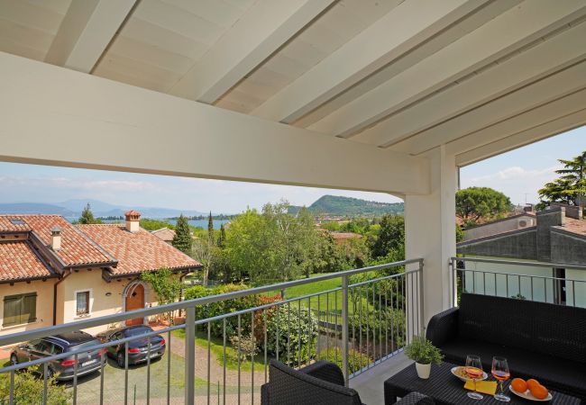 Casa a schiera a Manerba del Garda - Gardaliva1: in residence con piscina e vista lago vicino alla spiaggia