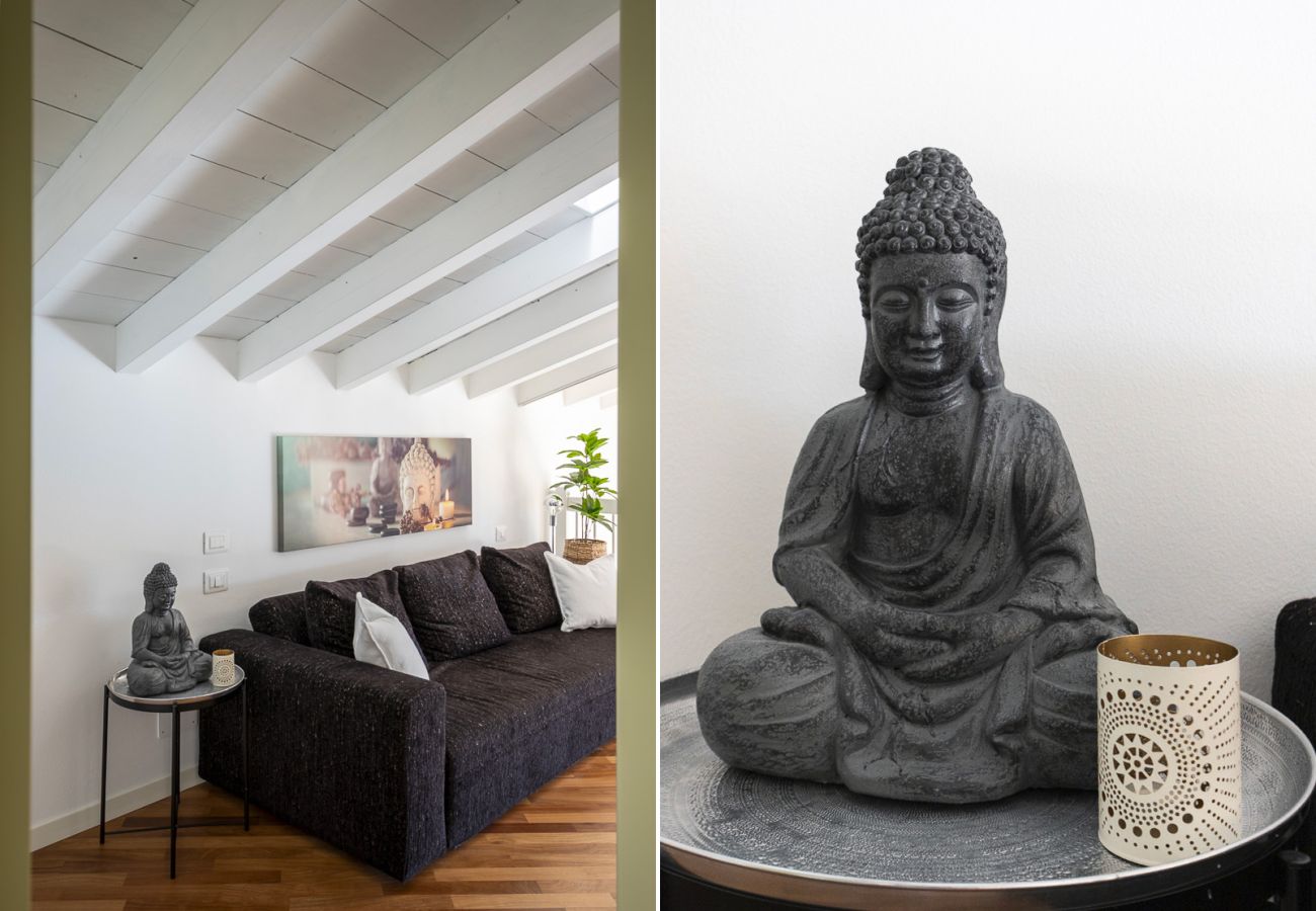 Appartamento a Puegnago sul Garda - Loft La Torretta con vista lago e piscina