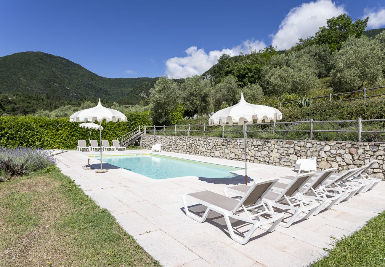 Ferienwohnung in Toscolano-Maderno - Cà Rossa - Orchidea mit wunderbarer Seeblick