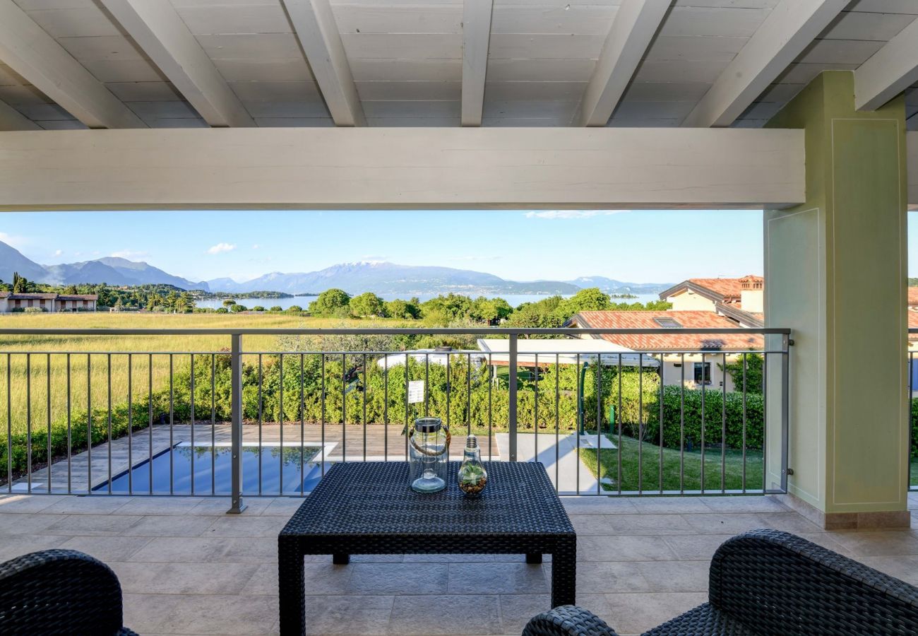 Ferienwohnung in Manerba del Garda - Gardaliva5. mit Seeblick in kleiner neuer Anlage nah am Strand