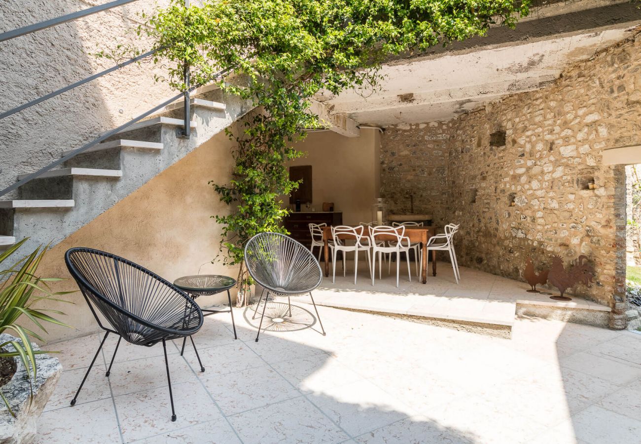 Ferienwohnung in Tignale - Rustico Minichèto -La Vigna: gepflegte Wohnung mit Balkon mit Seeblick