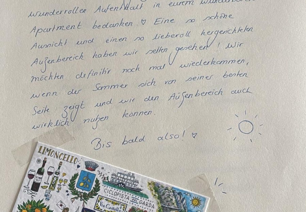 Ferienwohnung in Tignale - Rustico Minichèto -La Vigna: gepflegte Wohnung mit Balkon mit Seeblick