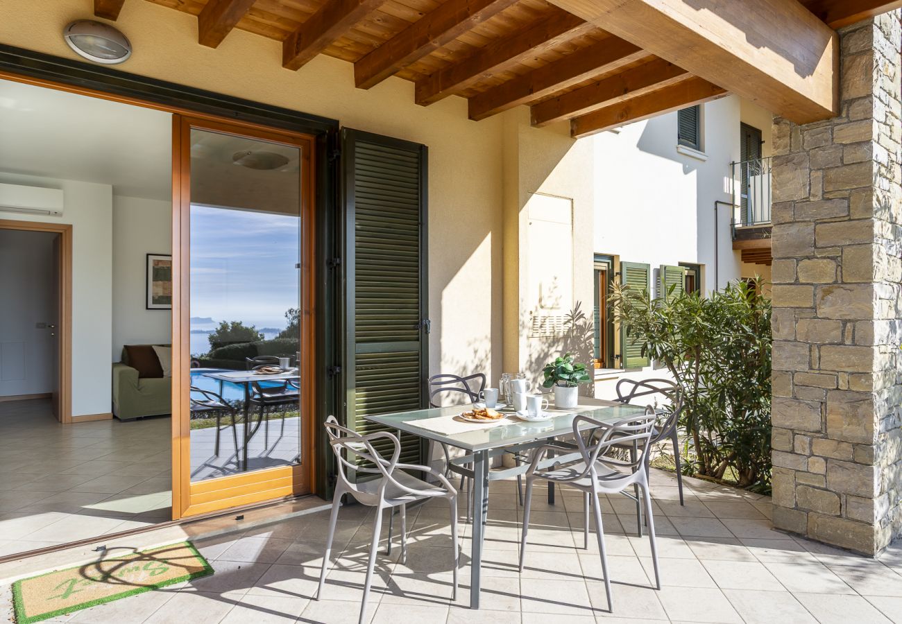 Ferienwohnung in Toscolano-Maderno - 8 Garden Vistalago, mit zwei Schalfzimmern