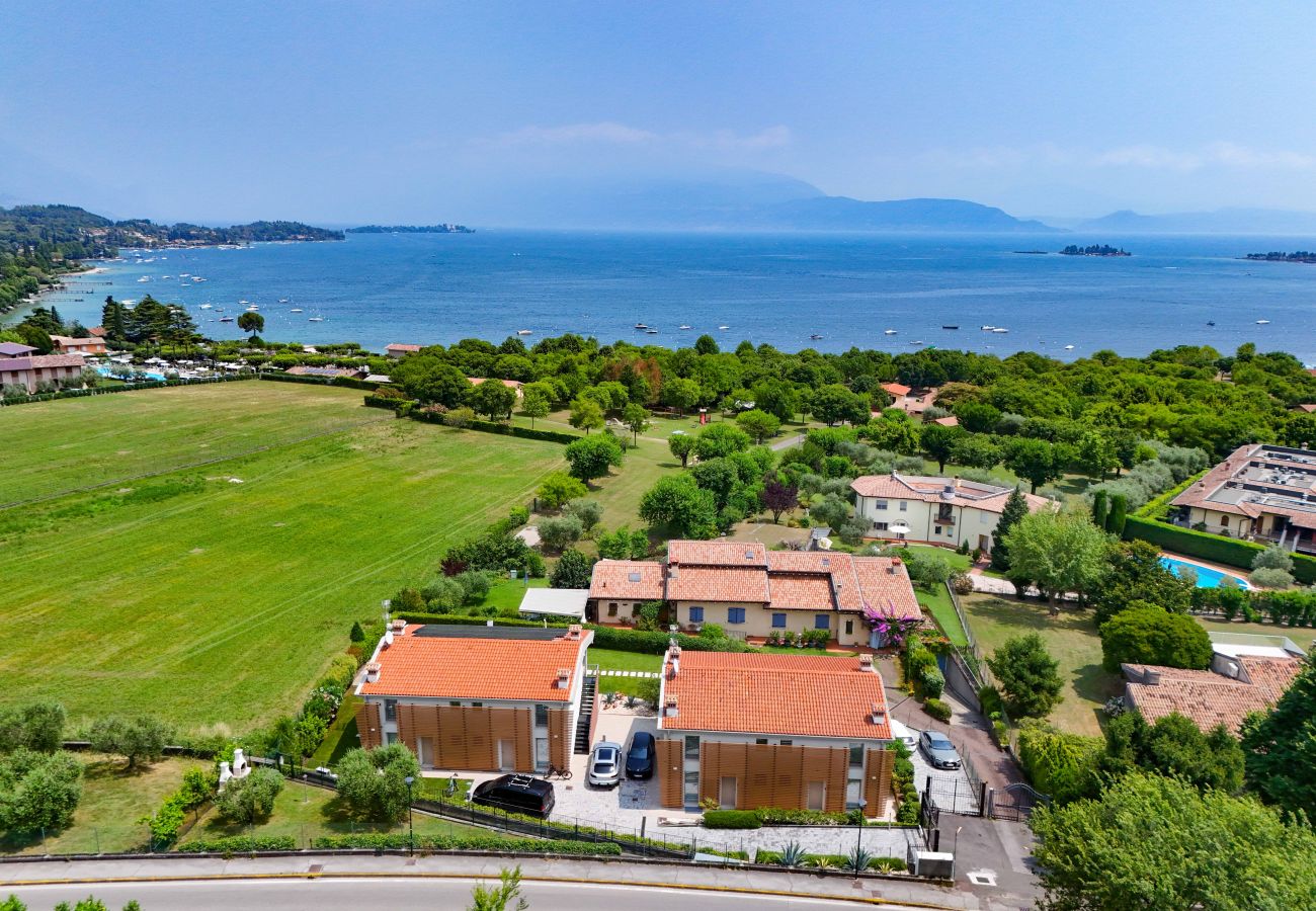 Terraced House in Manerba del Garda - Gardaliva1: with lake view, pool & near to the beach
