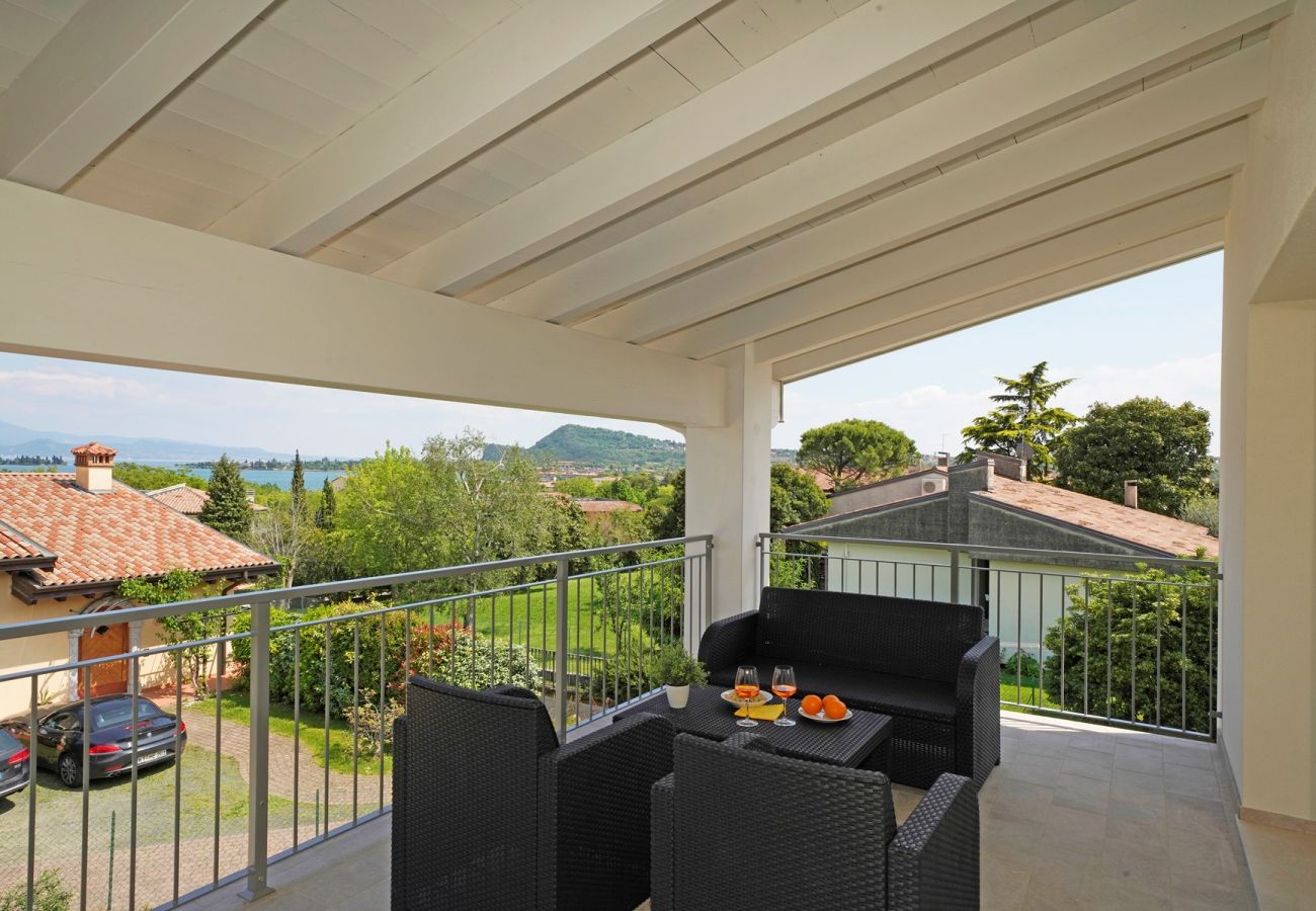 Townhouse w Manerba del Garda - Gardaliva1: in residence con piscina e vista lago vicino alla spiaggia