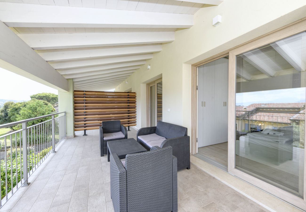 Townhouse w Manerba del Garda - Gardaliva2: con vista lago in residence con piscina vicino al lago