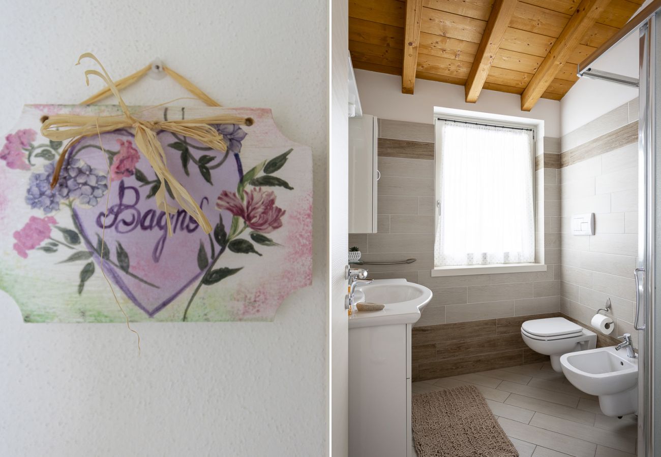 Apartament w Tignale - Albicocca: vista lago, natura e relax