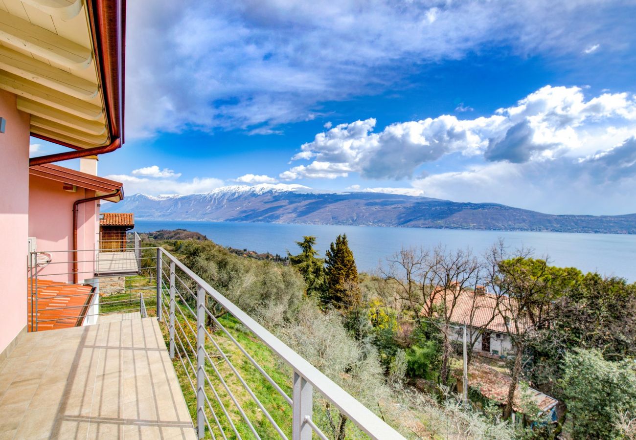 Willa w Toscolano-Maderno - Le Casette - Leccino con vista lago, piscina e jacuzzi