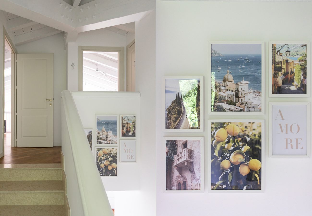 Apartament w Puegnago sul Garda - Loft La Torretta con vista lago e piscina