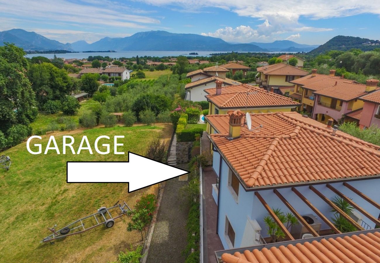 Townhouse w Manerba del Garda - Casa Delisa: in residence curato con piscina e non lontano dal lago