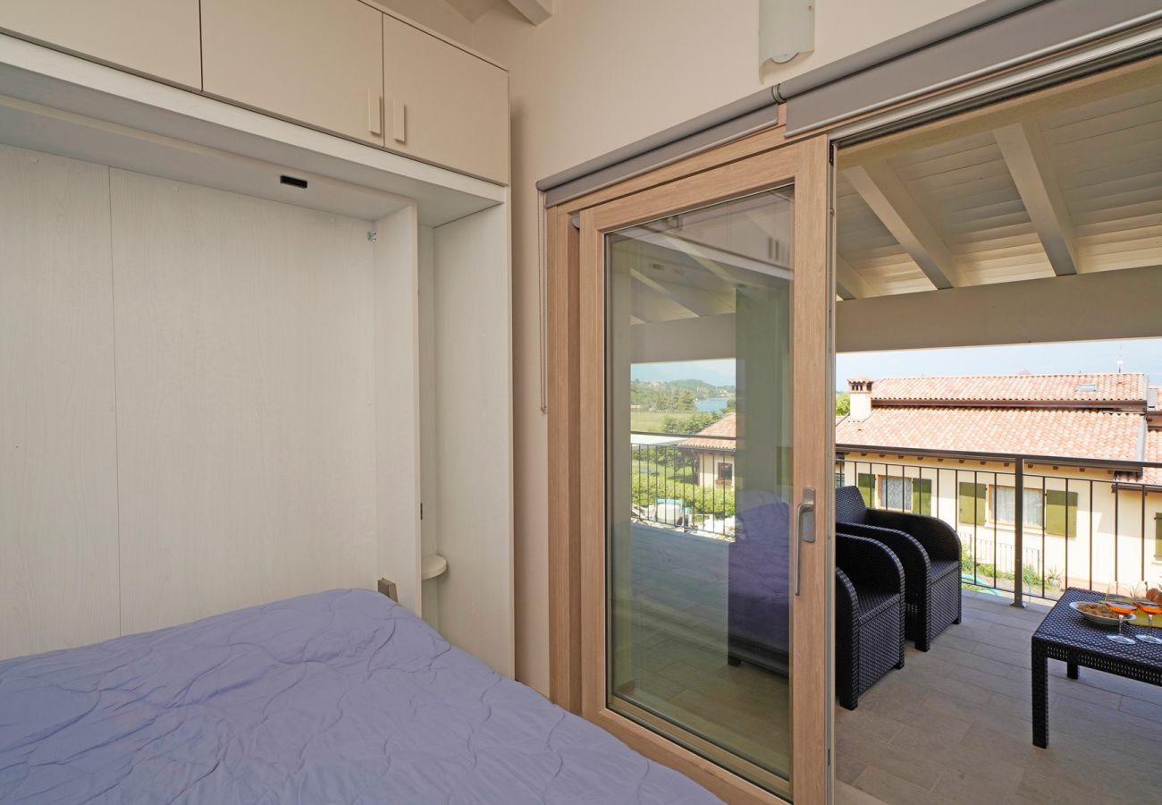 Townhouse w Manerba del Garda - Gardaliva1: in residence con piscina e vista lago vicino alla spiaggia
