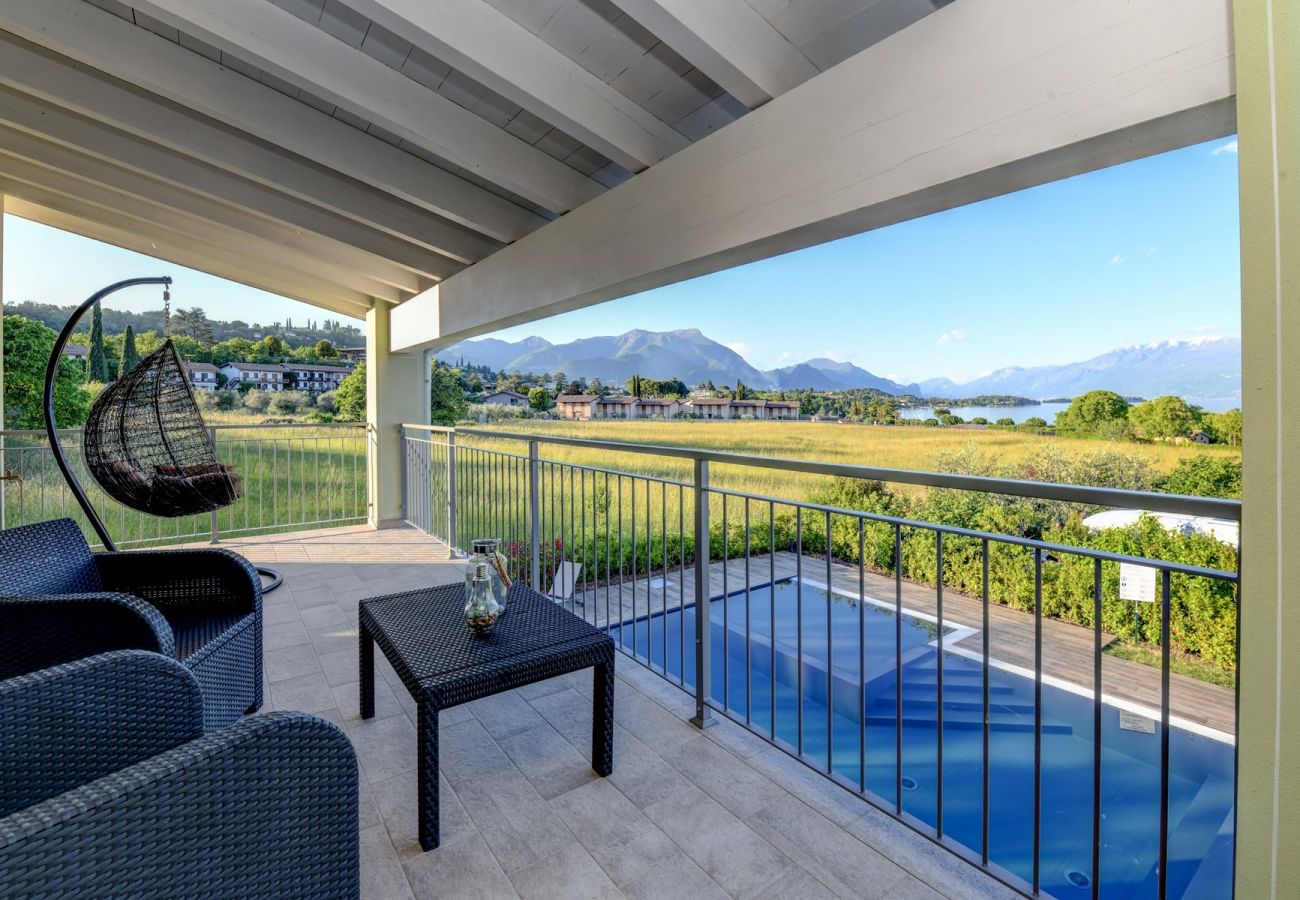 Apartament w Manerba del Garda - Gardaliva5:spazioso con vista lago in piccolo residence vicino al lago