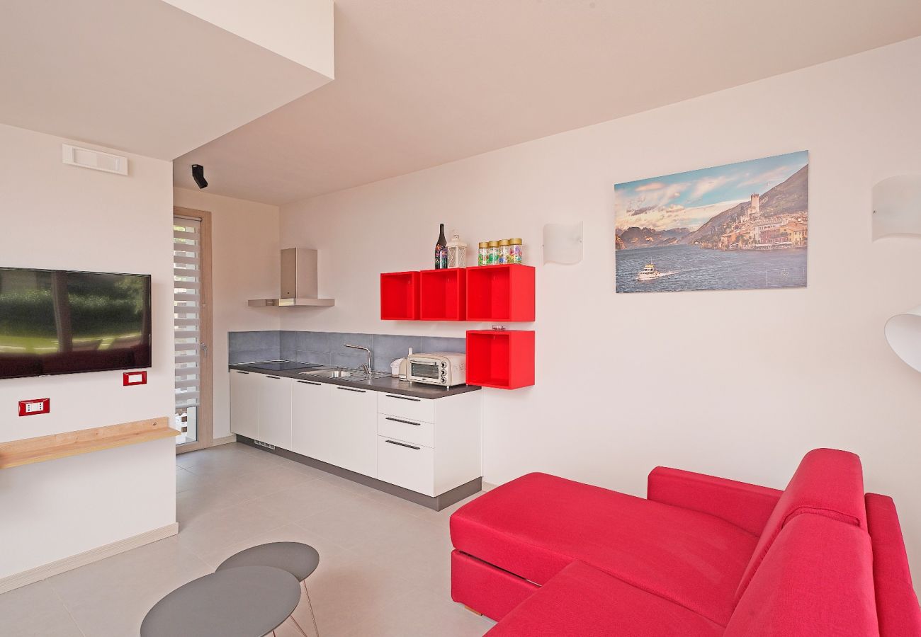 Townhouse w Manerba del Garda - Gardaliva2: con vista lago in residence con piscina vicino al lago